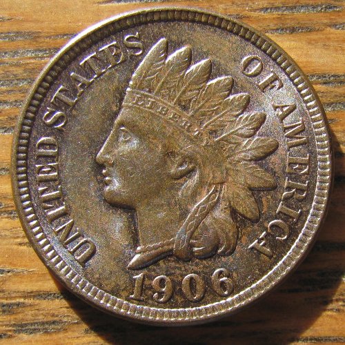 Lustrous-Brown-1906-Indian-Head-Cent